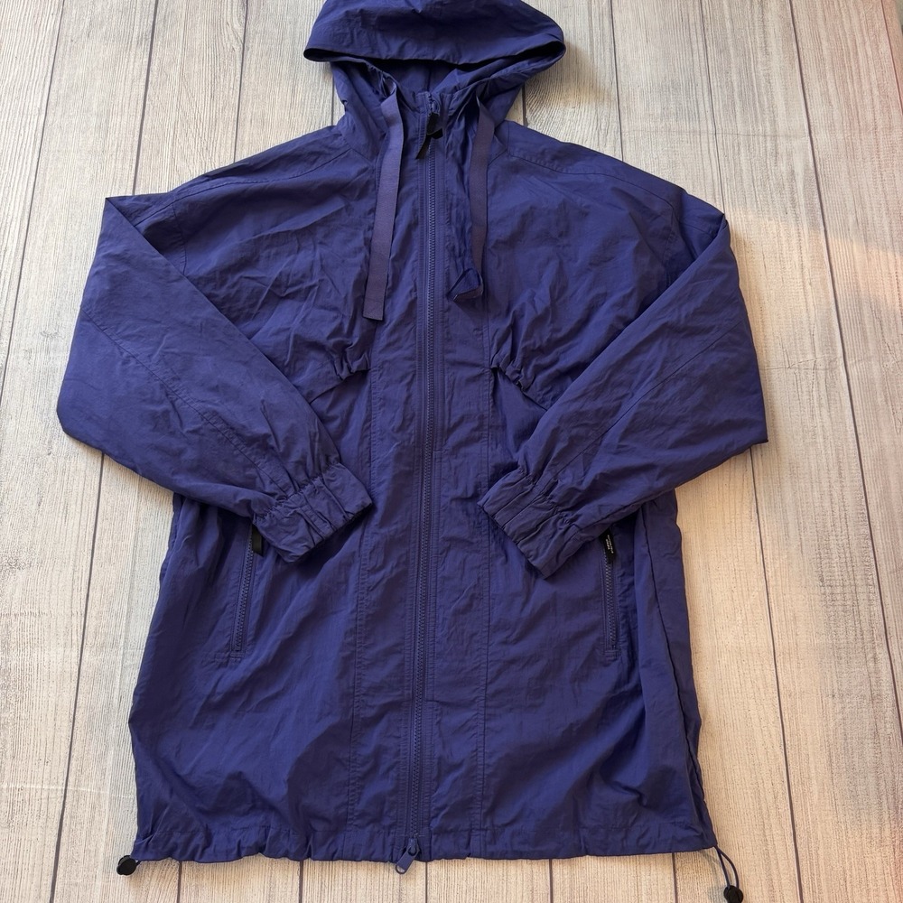 Athleta x Allyson Felix Womens Size S Purple Hooded Windbreaker Parka Coat Jacke